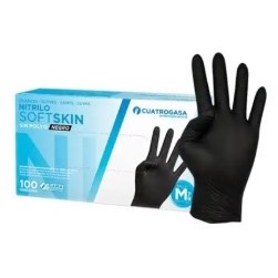 Guantes Nitrilo Negro soft S